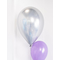  Schimmernde Latex-Ballons 6 Stück Raumdekoration silberfarben 28 cm, fig. 2 