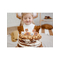  6 Bougies d'anniversaire petits ours bruns et blancs 3 cm, fig. 2 