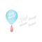  8 Ballons en latex avec tassels iridescentes et stickers 20,3 cm, fig. 2 