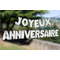  Ballons aluminiums lettres Joyeux Anniversaire argentés 36 cm, fig. 2 