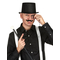  Chapeau haut de forme noir en plastique Adulte, fig. 2 