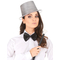  Chapeau haut de forme plastique pailleté argent adulte, fig. 2 