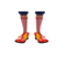  Chaussettes rayées rouges et blanches adulte, fig. 2 