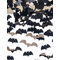  Confettis chauve-souris noir et or 15g 1,7 x 0,7 cm et 2,5 x 0,7 cm, fig. 2 