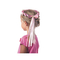  Couronne fleurs roses avec ruban fille, fig. 2 