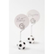  Fußball-Tischkartenhalter Namensschilder 4 Stück schwarz-weiss, fig. 2 