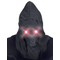  Masque intégral à capuche visage invisible et yeux lumineux rouge adulte, fig. 1 