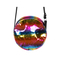  Stilvolle Hippietasche zum umhängen Accessoire regenbogenfarben 64 x 6 x 22 cm, fig. 2 