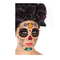  Tag der Toten-Gesichts-Tattoos Sugar Skull Aufkleber bunt, fig. 1 