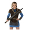 Costume da vichinga blu donna, fig. 2 