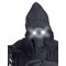  Masque intégral à capuche visage invisible et yeux lumineux blanc adulte, fig. 2 