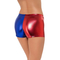  Kurze Harlekin Shorts für Damen rot-blau, fig. 2 