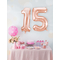  Palloncino con numero  in alluminio oro rosa 86 cm, fig. 3 
