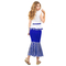  Costume donna gallica bianco e blu adulto, fig. 3 