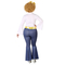  Travestimento disco effetto jeans e dorato taglie forti, fig. 3 