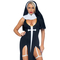  Verführerische Nonne-Damenkostüm sexy schwarz-weiß, fig. 3 