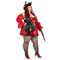  Déguisement Pirate rouge pour femme - Premium, fig. 3 