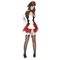  Déguisement pirate sexy blanc et rouge femme, fig. 3 