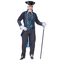  Vampir-Kostüm viktorianische-Verkleidung für Halloween blau-schwarz, fig. 3 