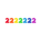  Guirlande fanions chiffres multicolores 6 m, fig. 3 