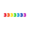  Guirlande fanions chiffres multicolores 6 m, fig. 4 