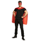  Superhelden-Set Umhang amp; Augenmaske für Erwachsene 2-teilig rot, fig. 4 