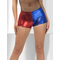  Kurze Harlekin Shorts für Damen rot-blau, fig. 3 