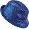  Chapeau borsalino à sequins bleu foncé adulte, fig. 1 