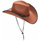  Chapeau cowboy marron à bordures noires adulte, fig. 1 