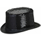  Cappello a cilindro nero paillettes adulto, fig. 1 