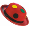  Chapeau melon rouge clown à pois adulte, fig. 1 