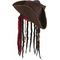  Chapeau pirate marron avec perruque adulte, fig. 1 
