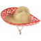  Sombrero Mexicain rouge et paille Adulte, fig. 1 