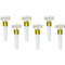  6 Sans-gênes blancs et dorés avec étoiles, fig. 1 