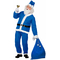  Weihnachtsmann Kostüm blau für Herren, fig. 1 
