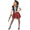  Déguisement Pirate rayures rouges et noires femme, fig. 1 