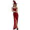  Satanistisches-Hexenkostüm Halloween-Kostüm für Damen rot, fig. 1 