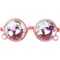  Lunettes rondes roses à prismes adulte, fig. 1 