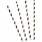  10 Pailles en carton rayées noires 19,5 cm, fig. 1 