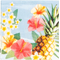  20 Serviettes Hawaii party 33 X 33 cm, fig. 1 