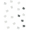  Confettis de table en bois 30 argentés 10 gr, fig. 1 