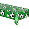  Fussball-Tischdecke aus Kunststoff grün-weiss 120 x 180 cm, fig. 1 