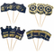  12 Navy- und Gold-Polizeipicks von 7 bis 8,5 cm, fig. 1 