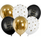  6 Ballons Happy New Year noir et or 30 cm, fig. 1 