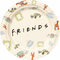  8 Assiettes en carton FSC® Friends 23 cm, fig. 1 
