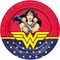  8 Assiettes en carton FSC® Wonder Woman 23 cm, fig. 1 
