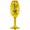  Ballon aluminium flûte cheers doré 28 x 80 cm, fig. 1 