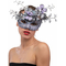 Masque argent et lilas avec papillon et branchage femme, fig. 1 