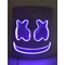  Masque DJ guimauve led violet adulte, fig. 1 