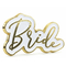  Pin's Bride blanc et doré 3,5 x 2 cm, fig. 1 